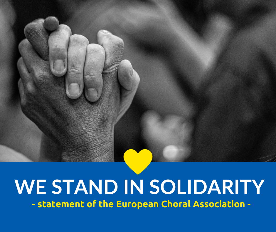 Lietuvos chorų sąjungos ir Europos chorų asociacijos pareiškimas dėl Ukrainoje vykstančio karo