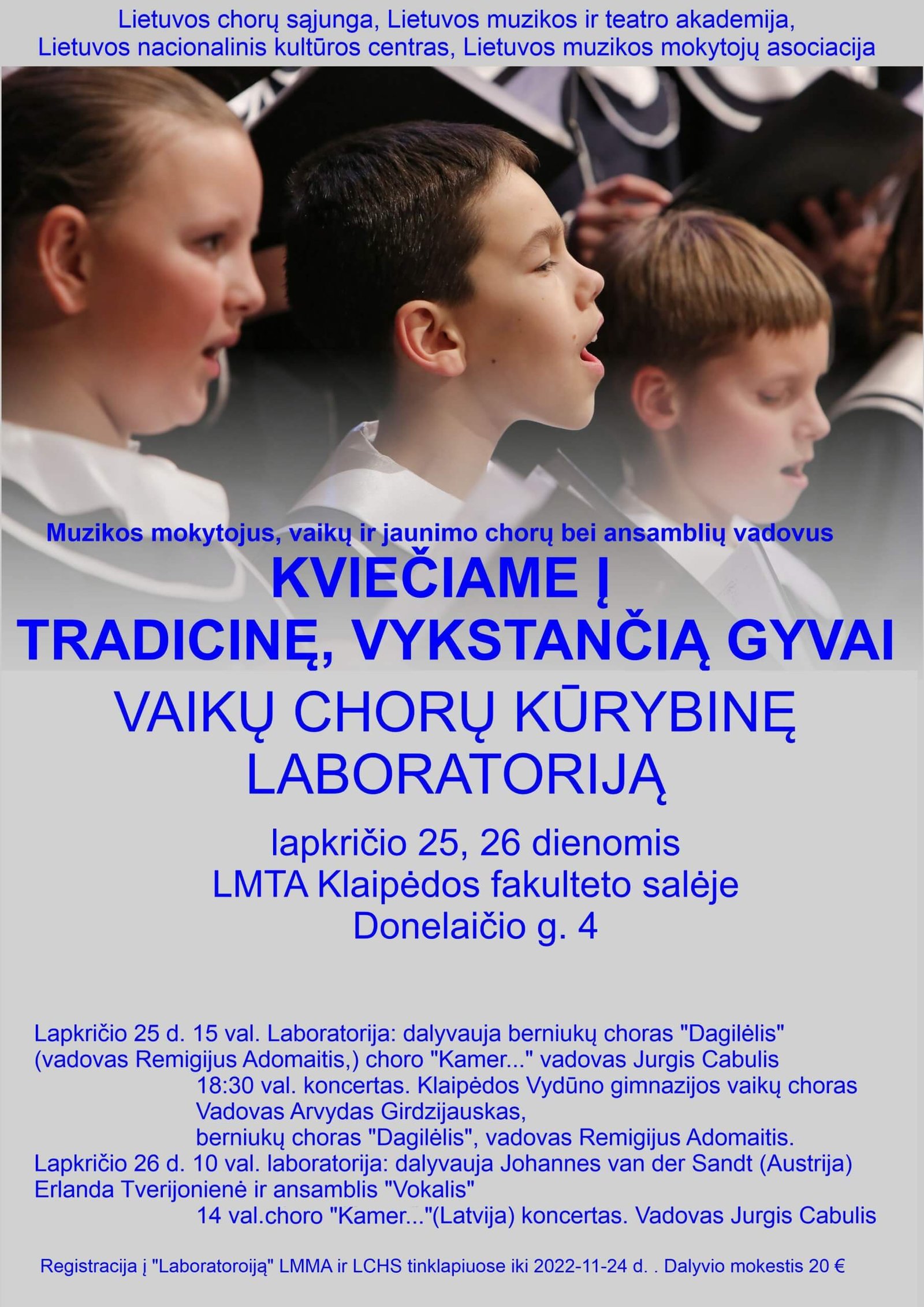 “KŪRYBINĖ VAIKŲ CHORŲ LABORATORIJA”