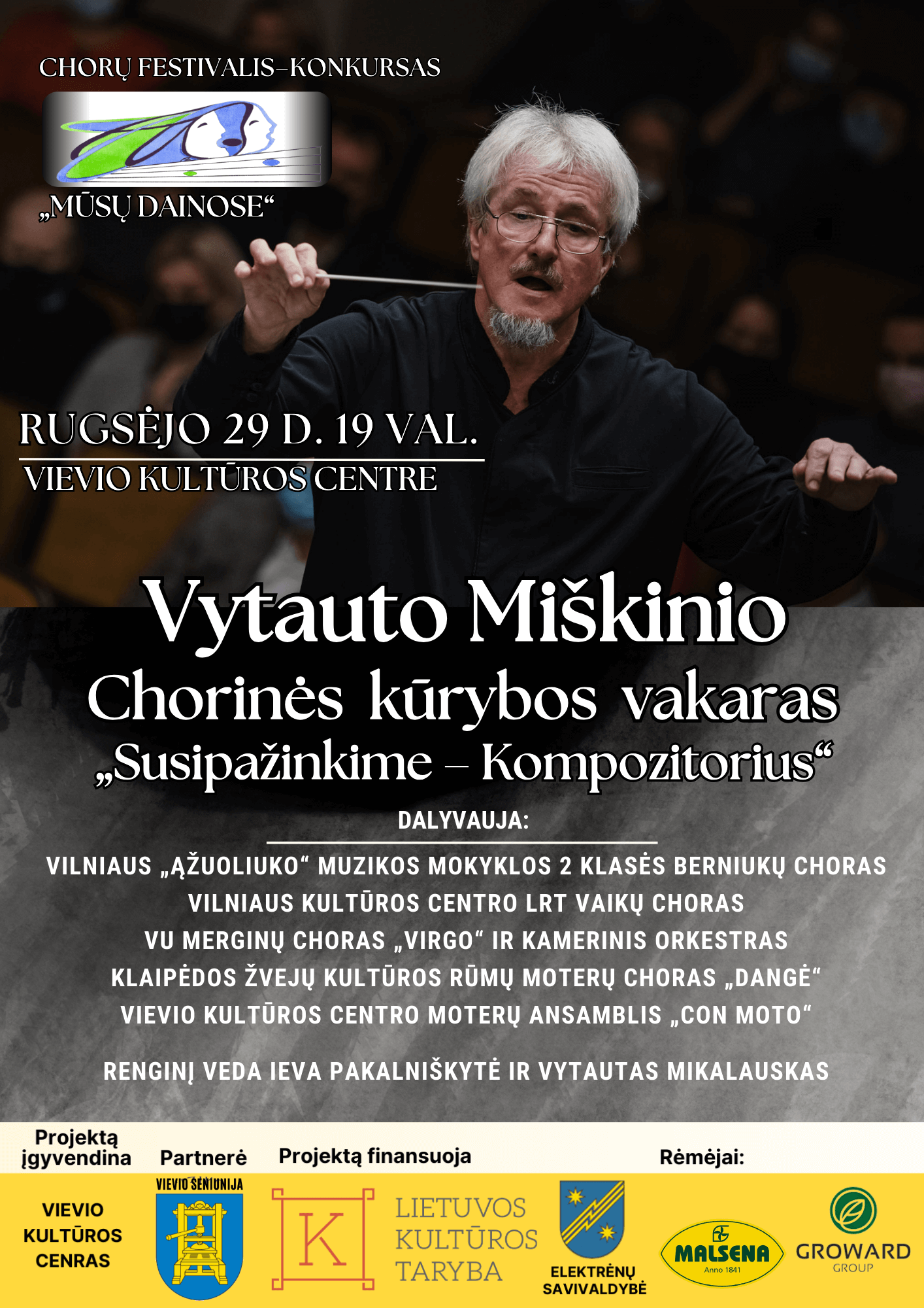 Kviečiame į V. Miškinio kūrybos vakarą