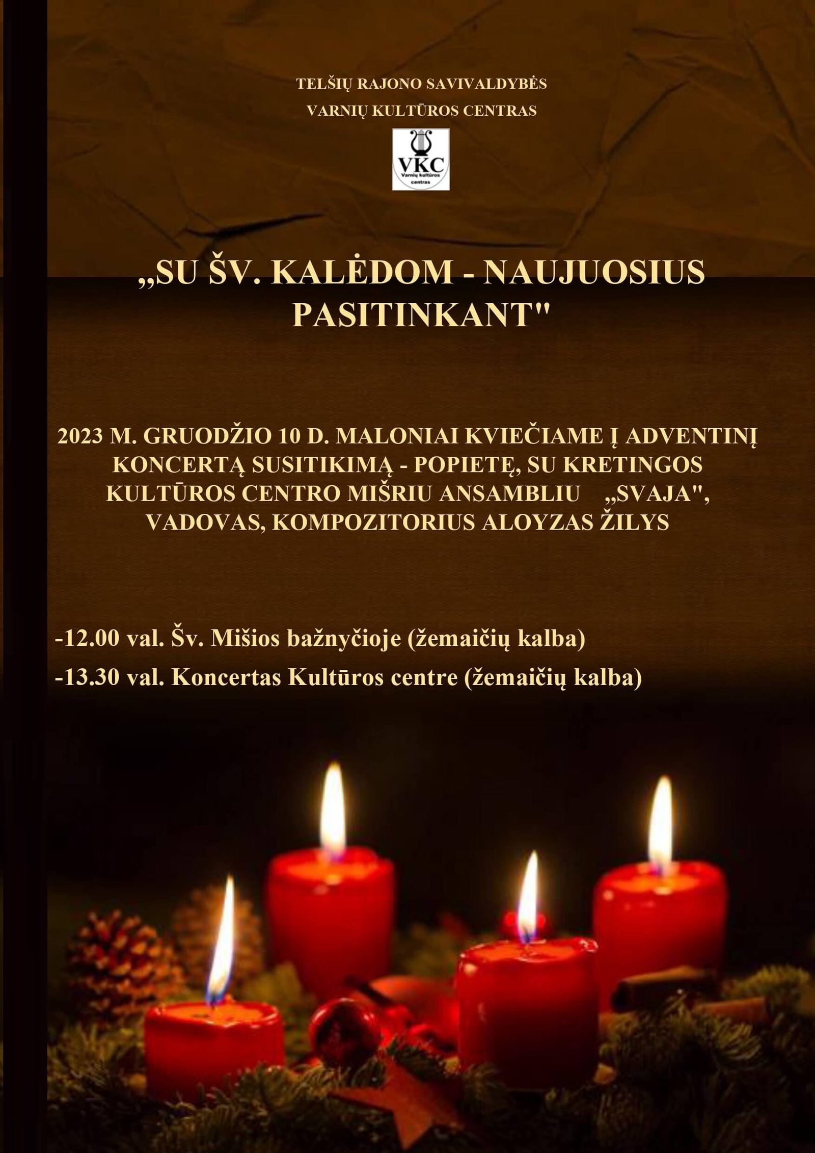 Festivalio “Su šv. Kalėdom-Naujuosius pasitinkant” koncertas