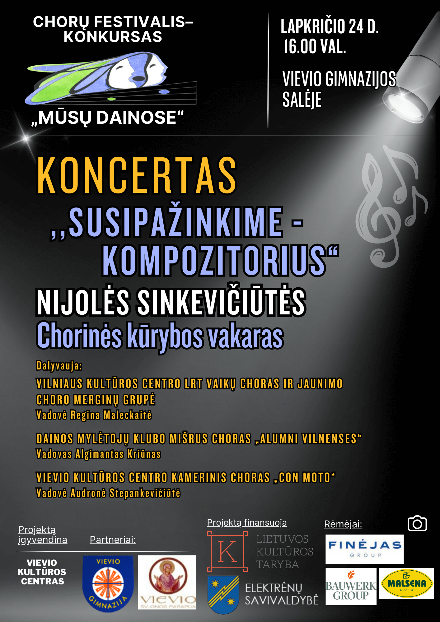 Koncertas “Susipažinkime-kompozitorius”. Nijolės Sinkevičiūtės chorinės kūrybos vakaras